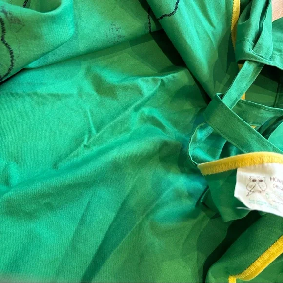 Vintage 70s wrap skirt hot air balloon patchwork green circle skirt - Picture 7 of 9